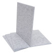 Jeu de 4 panneaux muraux acoustiques HWC-L52 - panneaux muraux acoustiques - insonorisant 1qm surface 50x50cm - gris clair