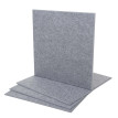 Jeu de 4 panneaux muraux acoustiques HWC-L52 - panneaux muraux acoustiques - insonorisant 1qm surface 50x50cm - gris