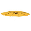 Housse de rechange pour parasol Meran Pro - parasol de marché gastronomique avec volant Ø 5m - polyester - jaune