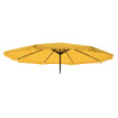 Housse de rechange pour parasol Meran Pro - parasol de marché gastronomique avec volant Ø 5m - polyester - jaune