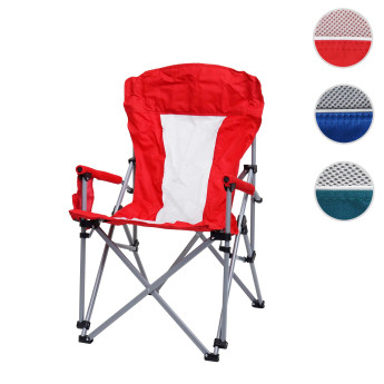 Chaise de camping HWC-L50 - chaise pliante chaise de pêcheur chaise de régie - lavable housse de protection acier tissu/textile