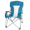 Chaise de camping HWC-L50 - chaise pliante chaise de pêcheur chaise de régie - lavable housse de protection acier tissu/textile