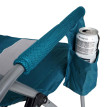 Chaise de camping HWC-L50 - chaise pliante chaise de pêcheur chaise de régie - lavable housse de protection acier tissu/textile