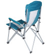 Chaise de camping HWC-L50 - chaise pliante chaise de pêcheur chaise de régie - lavable housse de protection acier tissu/textile