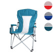 Chaise de camping HWC-L50 - chaise pliante chaise de pêcheur chaise de régie - lavable housse de protection acier tissu/textile
