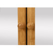 Armoire de toilette HWC-B18 - armoire de toilette suspendue - 3 étagères 2 portes miroir bambou 62x66x15cm
