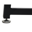 Bureau HWC-K67 pliable - table console pliante table d'ordinateur portable table de rangement - 80x45cm - métal MDF - noir brun