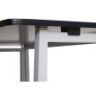 Bureau HWC-K67 pliable - table console pliante table d'ordinateur portable table de rangement - 80x45cm - métal MDF - blanc noir