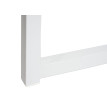 Bureau HWC-K67 pliable - table console pliante table d'ordinateur portable table de rangement - 80x45cm - métal MDF - blanc noir