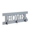 Penderie murale HWC-C60 Home - Penderie Panneau de penderie - Shabby-Look Vintage 55x21cm - grau-blau