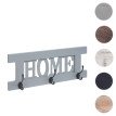 Penderie murale HWC-C60 Home - Penderie Panneau de penderie - Shabby-Look Vintage 55x21cm - grau-blau