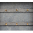 Boîte à clés Virginia - armoire à clés en bois - look shabby vintage 27x27x6cm - gris-brun