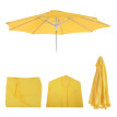Housse de rechange pour parasol N18 - housse de parasol de rechange - Ø 2 -7m tissu/textile 5kg - jaune