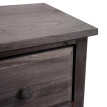 Commode T18 - Armoire à tiroirs - 4 tiroirs - 74x30x25cm Shabby-Look Vintage - gris-brun