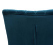 Lot de 2 chaises cantilever HWC-L15 - chaise visiteur chaise de conférence - velours acier époxy - turqoise-bleu