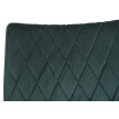 Lot de 2 chaises cantilever HWC-L15 - chaise visiteur chaise de conférence - velours acier époxy - vert