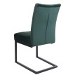 Lot de 2 chaises cantilever HWC-L15 - chaise visiteur chaise de conférence - velours acier époxy - vert