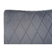 Lot de 2 chaises cantilever HWC-L15 - chaise visiteur chaise de conférence - velours acier époxy - gris foncé