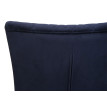 Lot de 2 chaises cantilever HWC-L15 - chaise visiteur velours acier époxy - anthracite-bleu