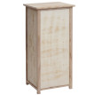 Commode HWC-K84 avec paniers - armoire à tiroirs - bois 83x40x29cm - naturel - paniers marron clair