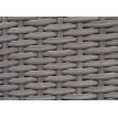 Lot de 2 chaises en poly rotin HWC-G19 - chaise de balcon chaise de jardin - empilable - gris - coussin crème