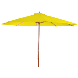 Parasol Florida - parasol de marché - Ø 3 -5m polyester/bois 7kg - jaune
