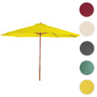 Parasol Florida - parasol de marché - Ø 3 -5m polyester/bois 7kg - jaune