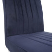 Lot de 2 chaises cantilever HWC-L14 chaise de conférence - velours inox brossé - anthracite-blau