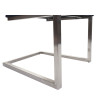 Lot de 2 chaises cantilever HWC-L14 chaise de conférence - velours inox brossé - anthracite-blau