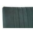 Lot de 2 chaises cantilever HWC-L14 - chaise visiteur chaise de conférence - velours inox brossé - vert