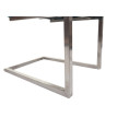Lot de 2 chaises cantilever HWC-L14 - chaise visiteur chaise de conférence - velours inox brossé - vert