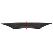 Housse de rechange pour parasol en bois Florida 2x3m - housse de parasol de jardin - anthracite