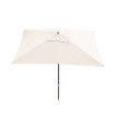 Housse de rechange pour parasol en bois Florida 2x3m - housse de parasol de jardin - crème