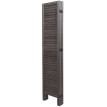 Paravent HWC-G30 - Cloison de séparation visuelle Séparation de pièce - look shabby 170x200cm - gris-marron