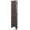 Paravent HWC-G30 - Cloison de séparation visuelle Séparation de pièce - look shabby 170x240cm - gris-marron