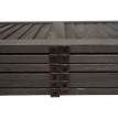 Paravent HWC-G30 - Cloison de séparation visuelle Séparation de pièce - look shabby 170x240cm - gris-marron