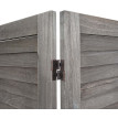 Paravent HWC-G30 - Cloison de séparation visuelle Séparation de pièce - look shabby 170x240cm - gris-marron