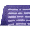 Chaise de bureau HWC-L44 - chaise d'ordinateur - dossier ergonomique - revêtement filet tissu/textile - lilas