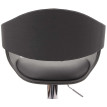 Tabouret de bar HWC-A47b - chaise de bar tabouret de comptoir - design rétro - bois simili cuir - gris-mat