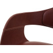 Tabouret de bar HWC-A47b - chaise de bar tabouret de comptoir - design rétro - bois simili cuir - marron
