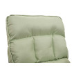 Fauteuil à bascule HWC-K40 Fauteuil relax - fonction couchage métal - tissu/textile vert menthe