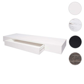 Étagère murale HWC-H37, étagère flottante étagère murale étagère suspendue 8x80x25cm ~ brun, shabby