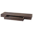Étagère murale HWC-H37, étagère flottante étagère murale étagère suspendue 8x80x25cm ~ brun, shabby
