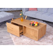 Table basse HWC-J78, Table de salon Table d'appoint Table de salon, tiroir, MDF 110x50x40cm ~ aspect