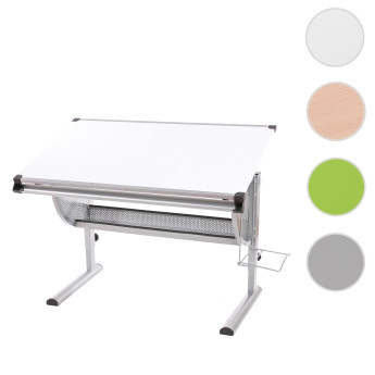 Bureau pour enfants/jeunes Bureau d'écolier Bureau de bureau Oxford, réglable en hauteur, inclinable