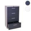 Armoire à dossiers suspendus HWC-A10 acier, A4 verrouillable ~ 103x76x46cm gris-gris foncé