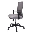 Chaise de bureau HWC-J90, dossier ergonomique en forme de S, soutien de la taille réglable ~ gris