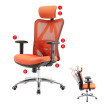 Chaise de bureau HWC-J86, chaise de bureau, ergonomique charge maximale 150kg ~ sans repose-pieds, o