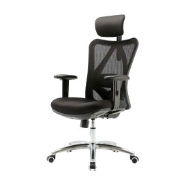 Chaise de bureau HWC-J86, chaise de bureau, ergonomique, appui-lordose réglable charge maximale 150k
