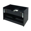 Meuble sous-vasque HWC-B19, meuble sous-vasque salle de bain, brillant Soft-Close 50x60cm ~ noir
